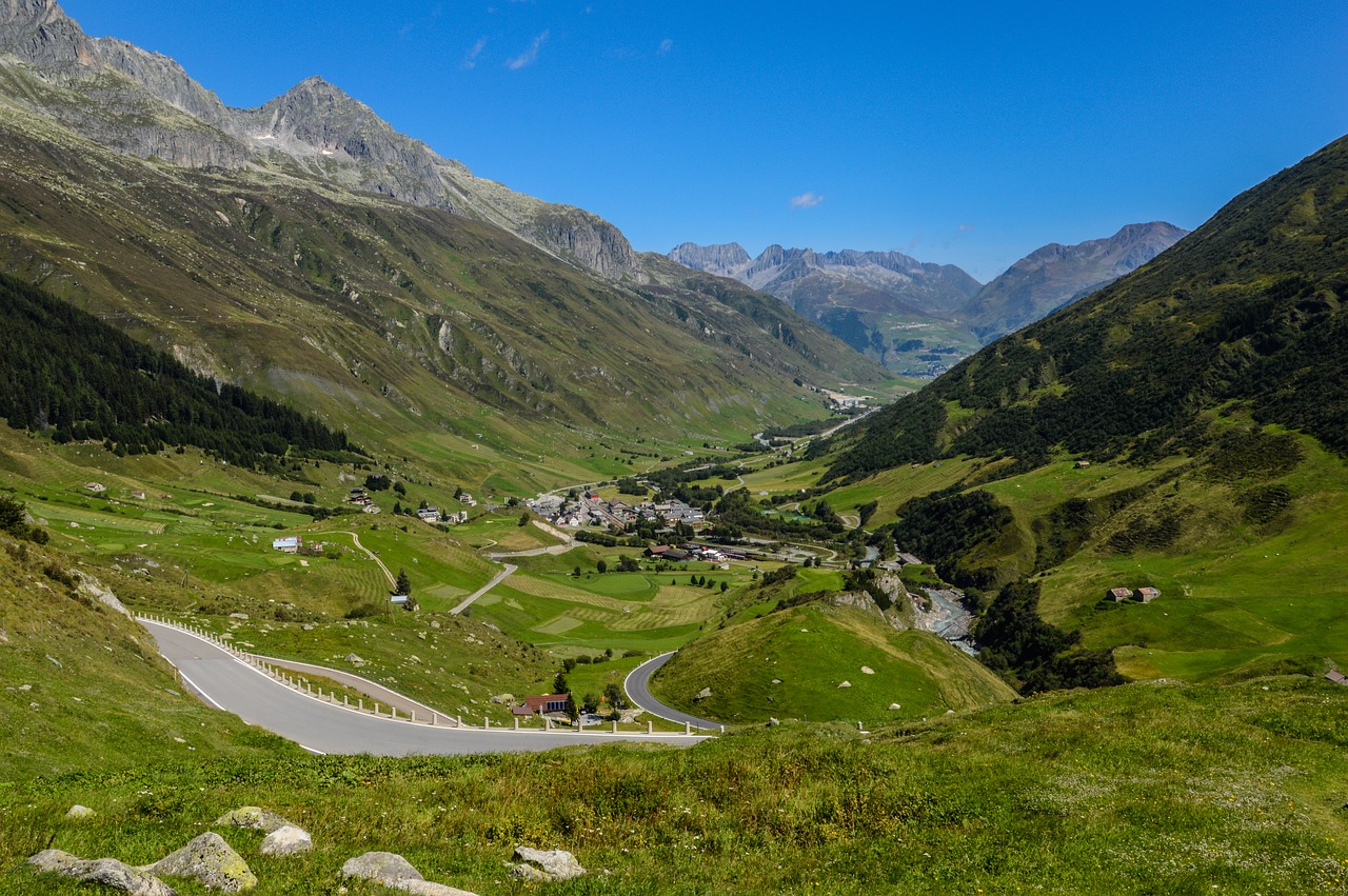 Gotfardas, Gotthard Pass, Alpių, Kraštovaizdis, Praeiti, Šveicarija, Kalnai, Gamta, Nuotaika, Nuotykis