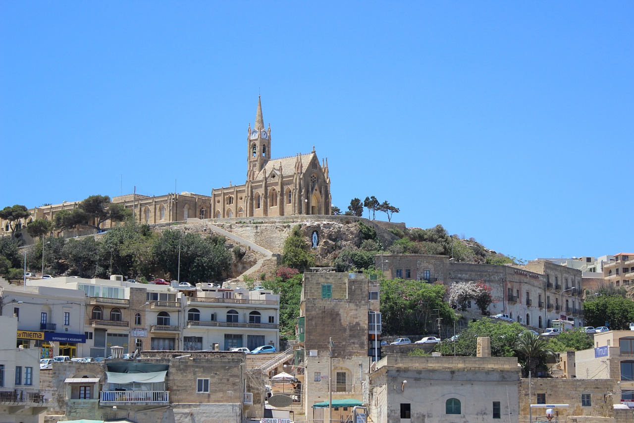 Gozo, Lauke, Uosto Miestas, Malta, Architektūra, Pastatas, Orientyras, Miestas, Istorinis, Architektūros Dizainas