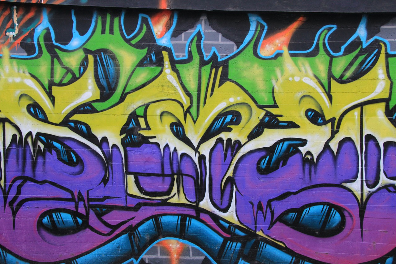 Grafiti, Spalvinga, Violetinė, Nemokamos Nuotraukos,  Nemokama Licenzija
