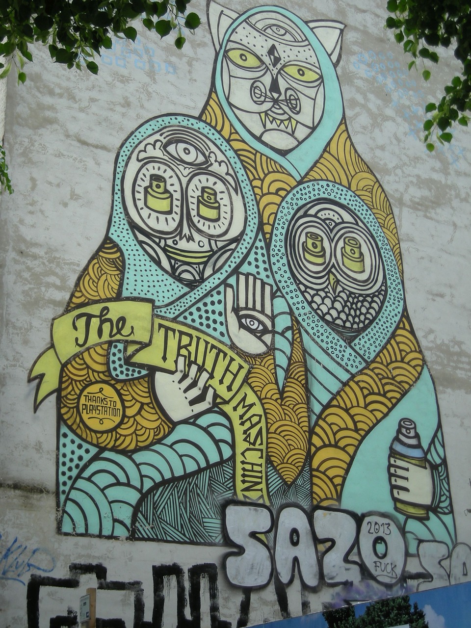 Grafiti, Berlynas, Tiesos Mašina, 2014, Tikslo Gatvė, Nemokamos Nuotraukos,  Nemokama Licenzija