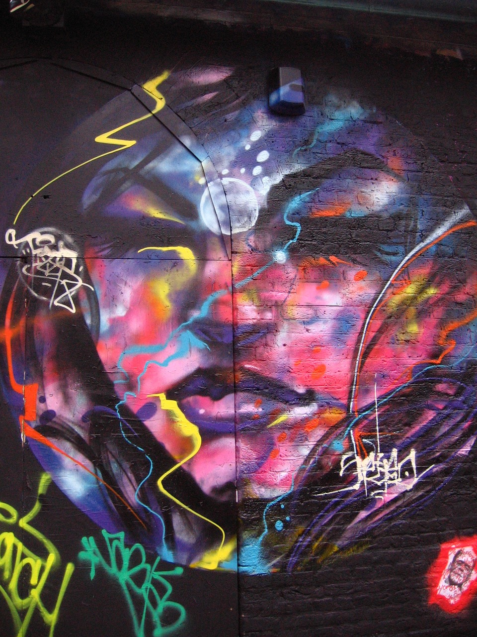 Grafiti, Žyma, Londonas, Veidas, Daugiaspalvis, Nemokamos Nuotraukos,  Nemokama Licenzija