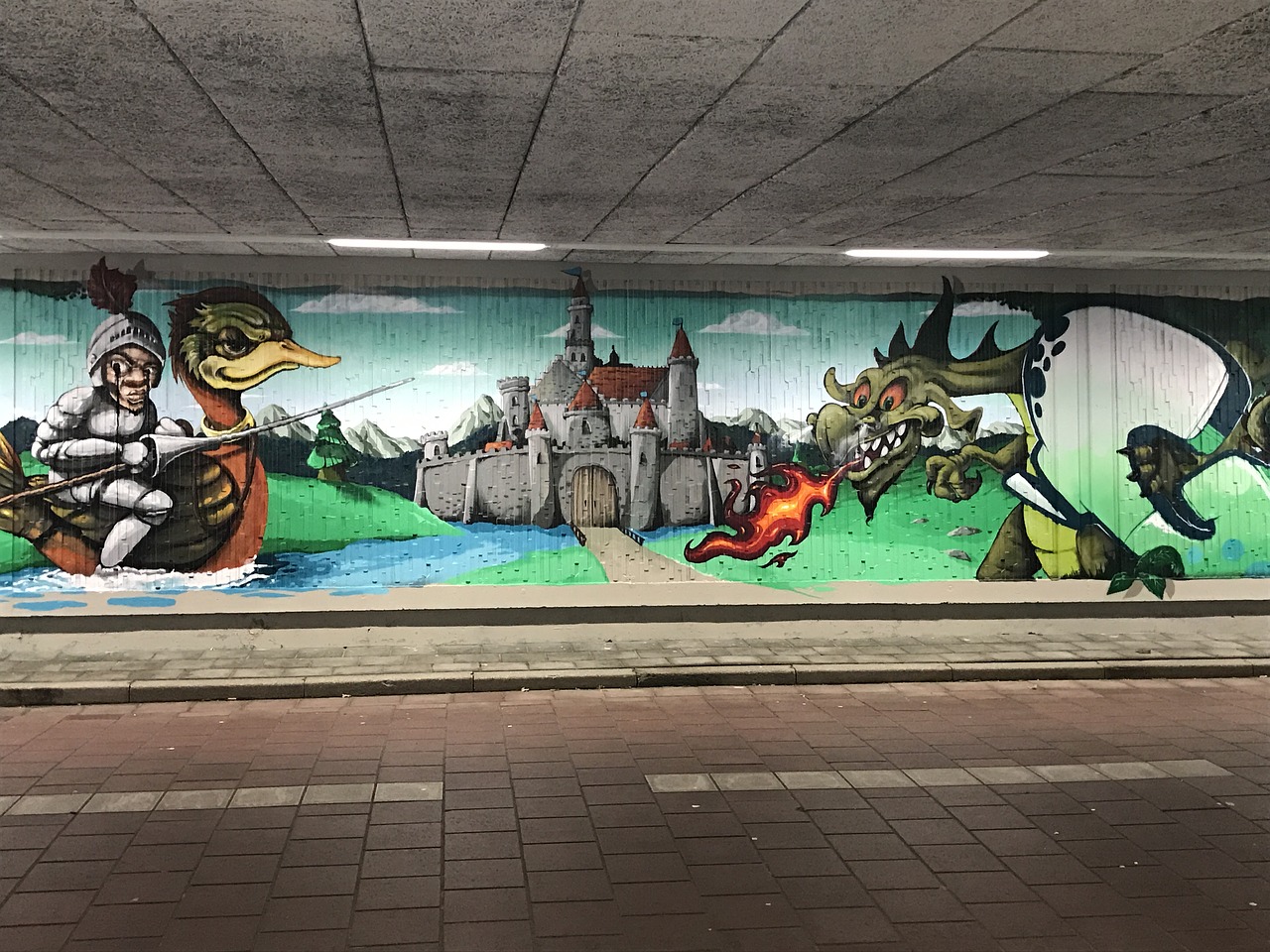 Grafiti, Eindhovenas, Drakonai, Tunelis, Nemokamos Nuotraukos,  Nemokama Licenzija