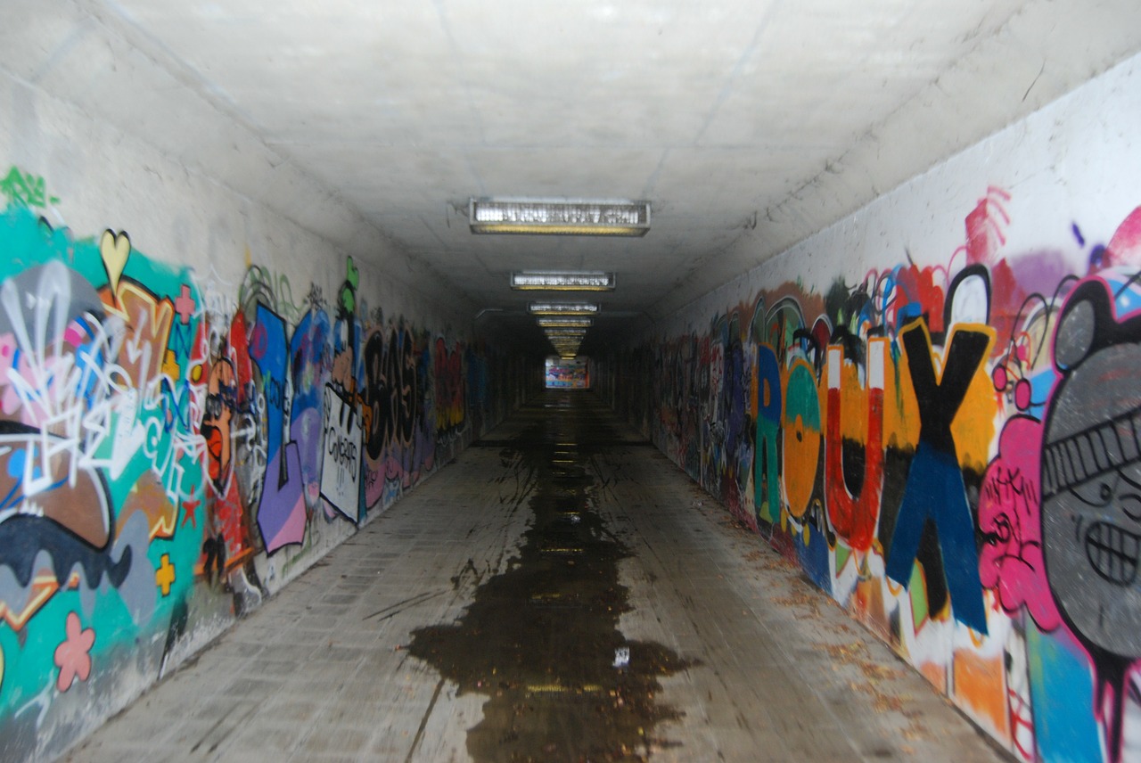 Grafiti, Piešimas, Tunelis, Fjeras, Vandalizmas, Pėsčiųjų Tunelis, Nemokamos Nuotraukos,  Nemokama Licenzija