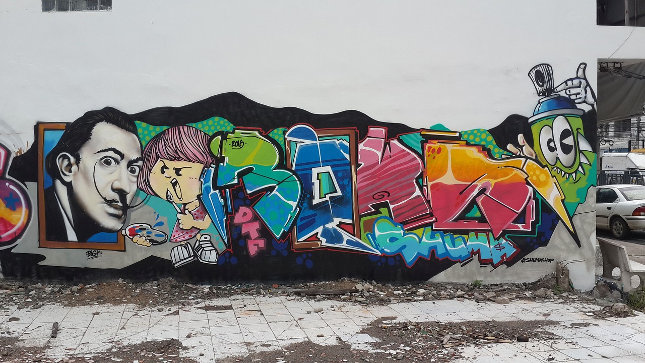 Grafiti, Dali, Meno, Nemokamos Nuotraukos,  Nemokama Licenzija