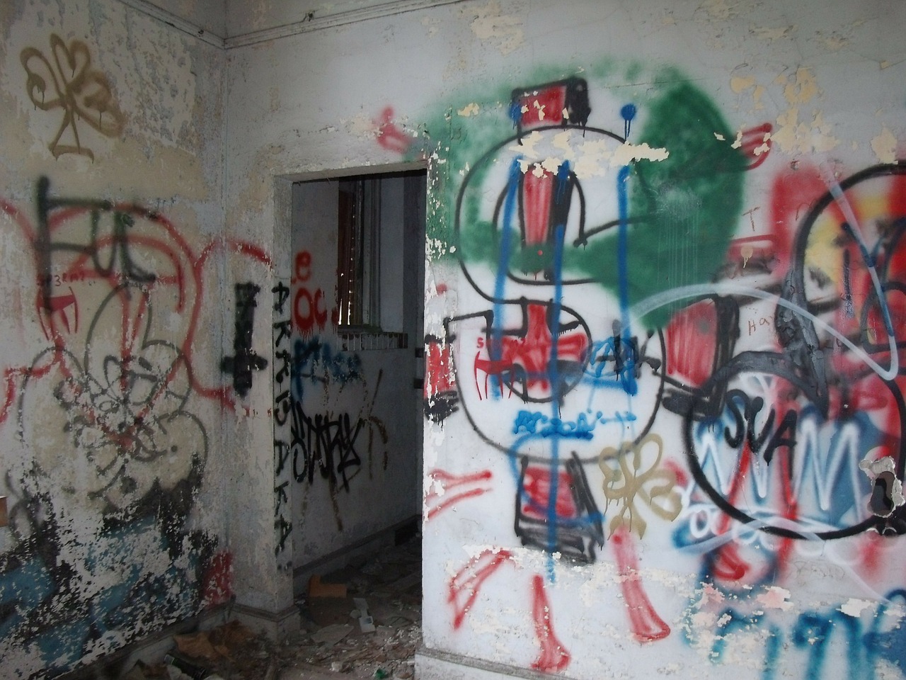 Grafiti, Vandalizmas, Paliktas, Pastatas, Florida, Namas, Tuščia, Nemokamos Nuotraukos,  Nemokama Licenzija