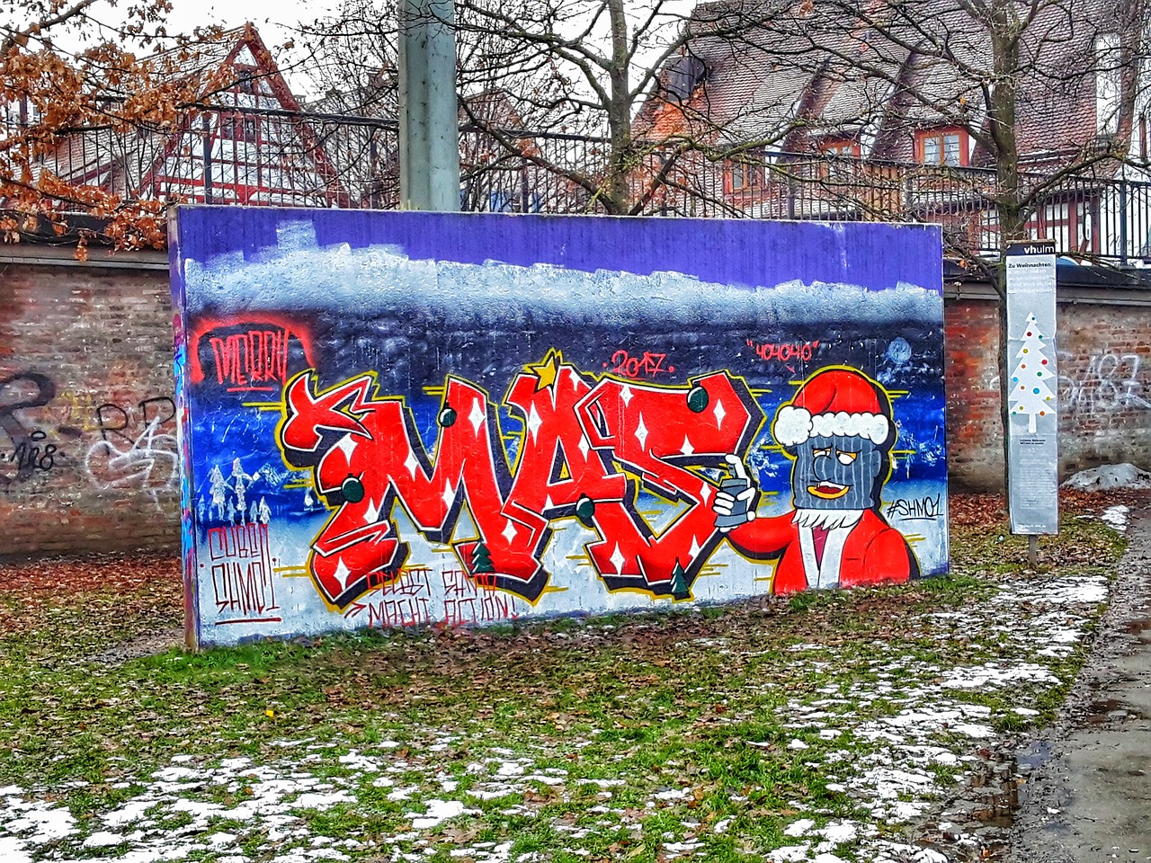 Graffiti,  Kalėdos, Nemokamos Nuotraukos,  Nemokama Licenzija