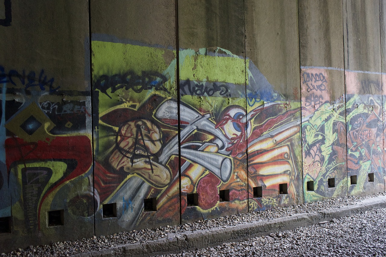 Graffiti,  Menas,  Donoro Perduoti,  Traukinys Tunelis,  Freddy Kreuger,  Betonas,  Žyma,  Vandalis Menas,  Spalvinga,  Purškiami Dažai