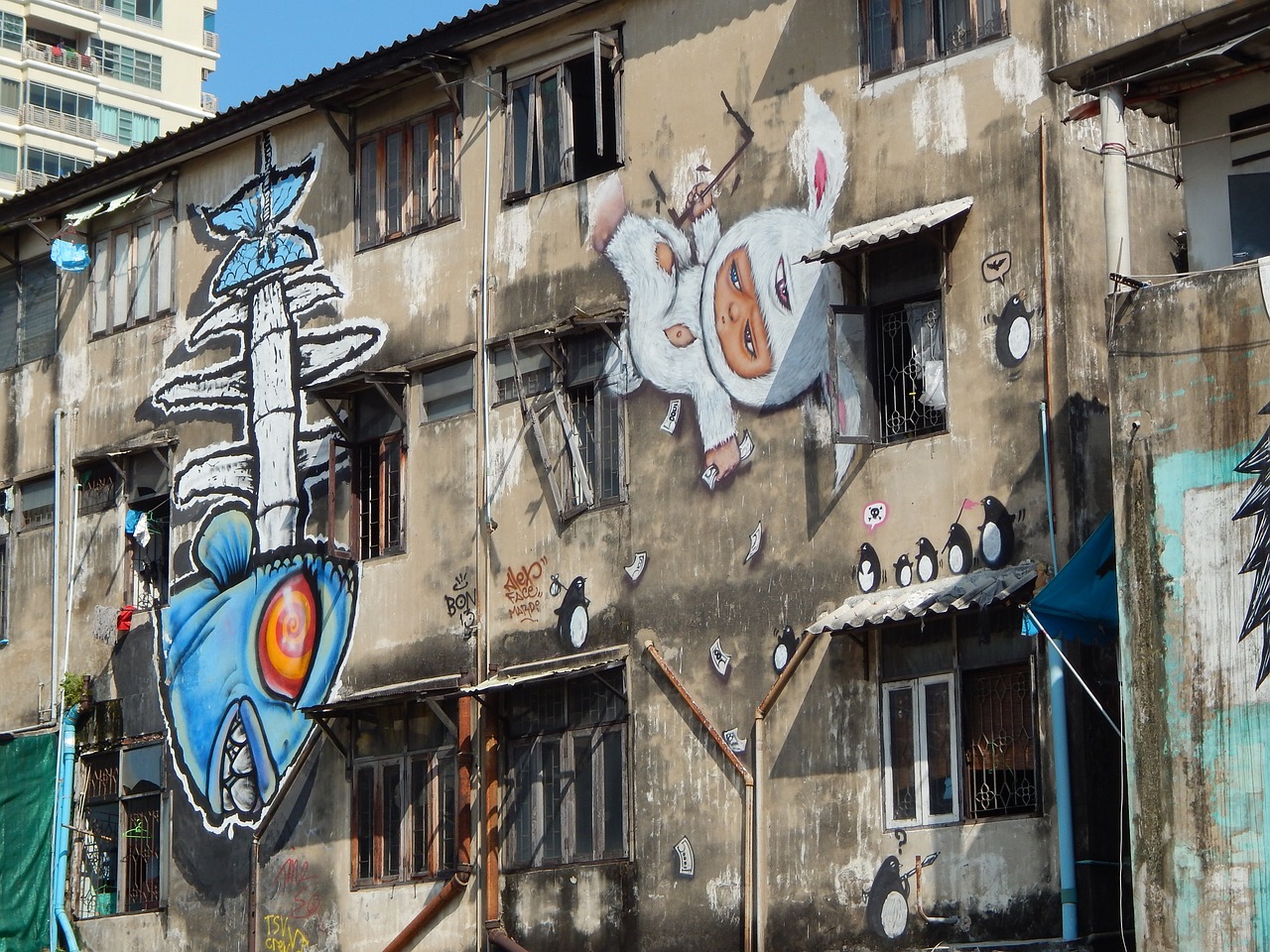 Grafiti, Bangkokas, Tailandas, Nemokamos Nuotraukos,  Nemokama Licenzija