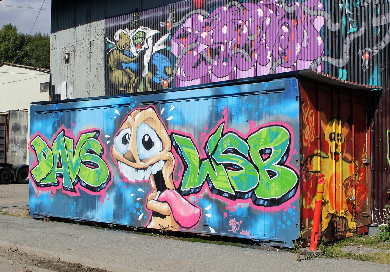 Graffiti,  Konteineris,  Rågsved,  Švedija, Nemokamos Nuotraukos,  Nemokama Licenzija