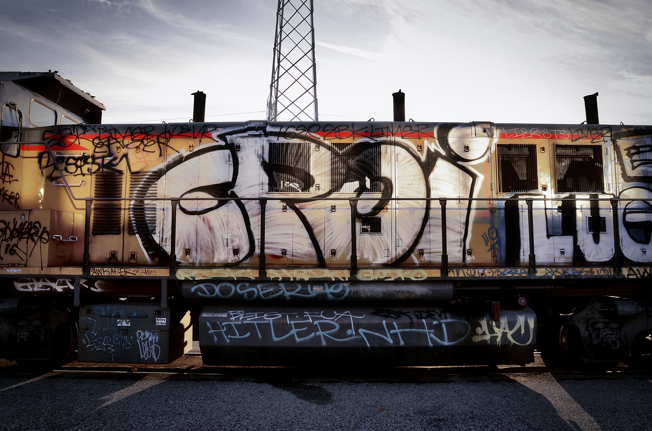Graffiti Traukinys, Traukinys, La, Nemokamos Nuotraukos,  Nemokama Licenzija