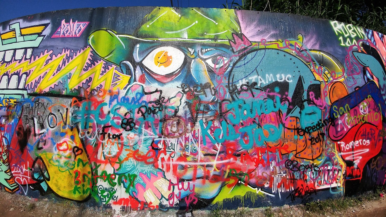 Grafiti Siena, Austin Texas, Austin, Atx, Grafiti, Ryskios Spalvos, Lauke, Meno Kūriniai, Kultūra, Stilius