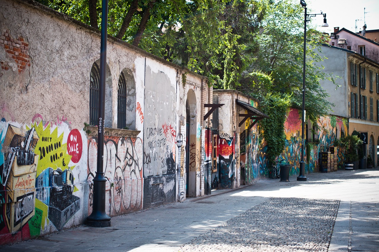 Grafiti, Milanas, Per Santa Croce, Siena, Dažyti, Menas, Spalva, Dažytos Sienos, Gatvės Menas, Nemokamos Nuotraukos