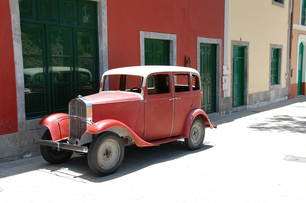 Gran Canaria, Ispanija, Sala, Automobilis, Senas, Oldtimer, Rožė, Vintage, Senoviniai Automobiliai, Klasikiniai Automobiliai