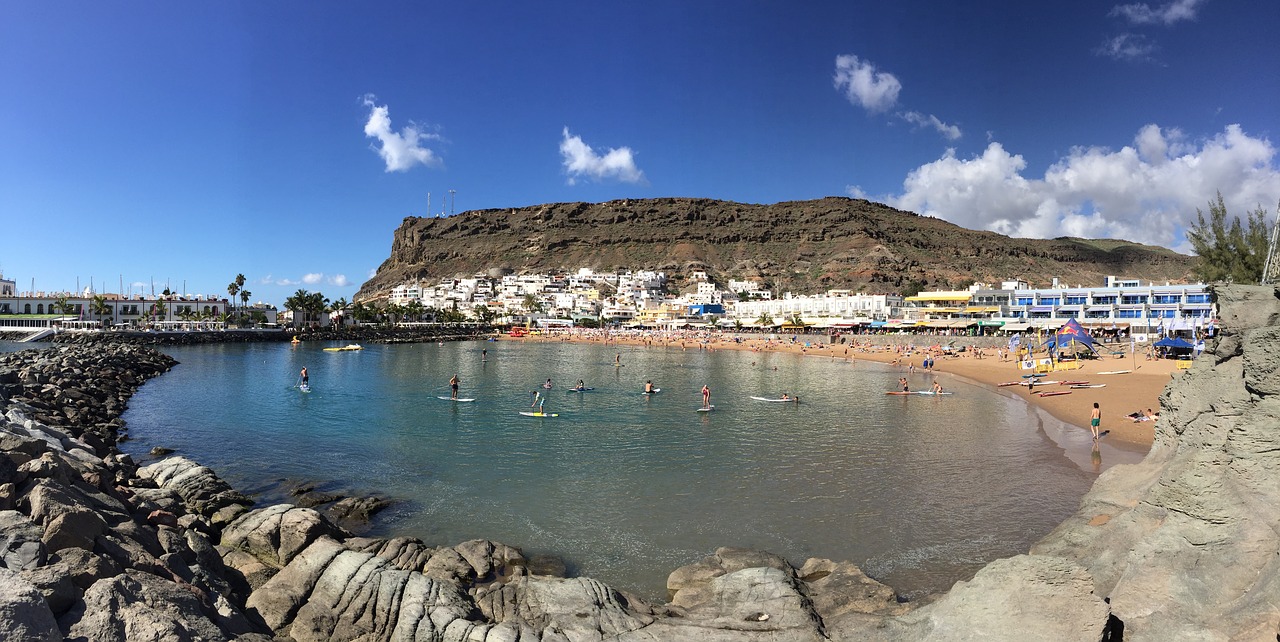 Gran Canaria, Puerto De Mogan, Papludimys, Kaimas, Vandenynas, Kelionė, Kanarų Salos, Nemokamos Nuotraukos,  Nemokama Licenzija