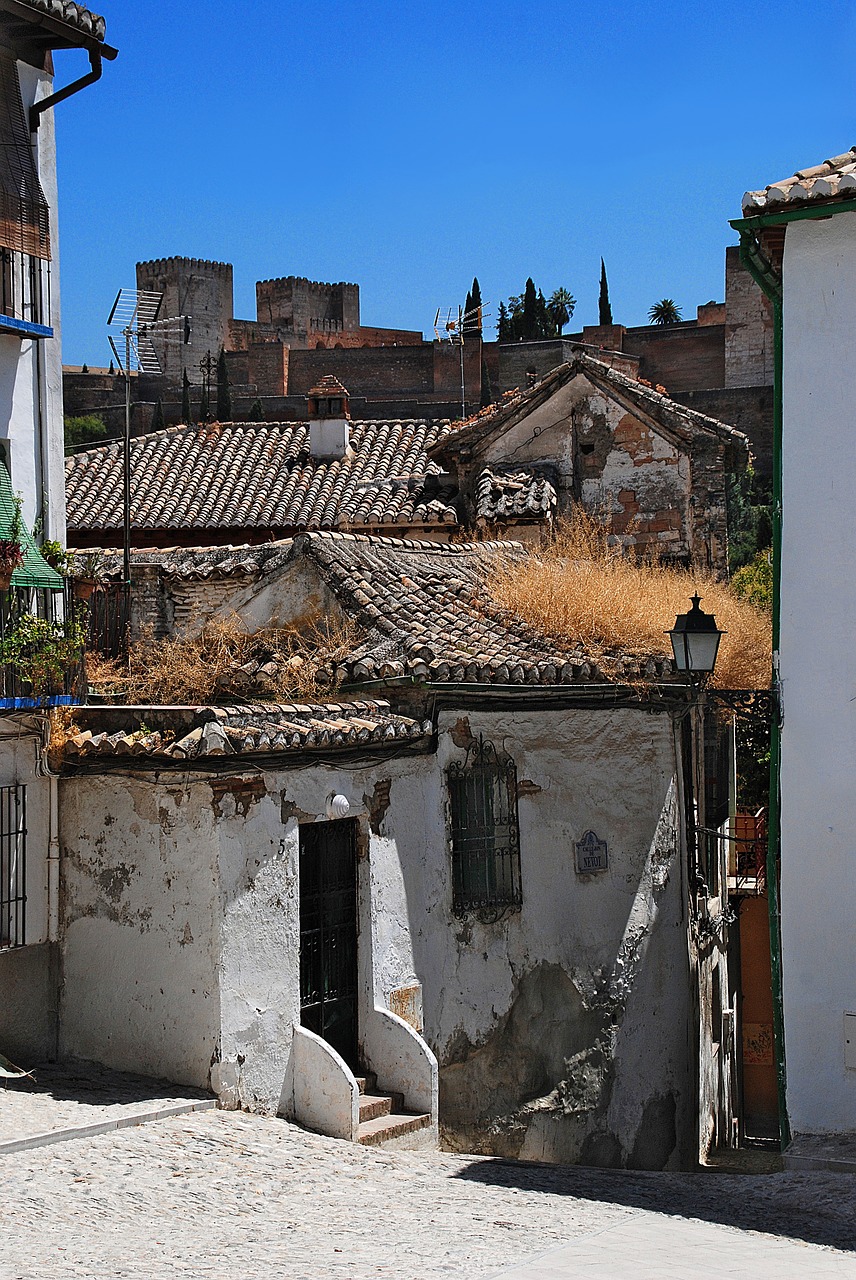 Granada, Albaicinas, Gatvė, Namas, Alhambra, Architektūra, Nemokamos Nuotraukos,  Nemokama Licenzija