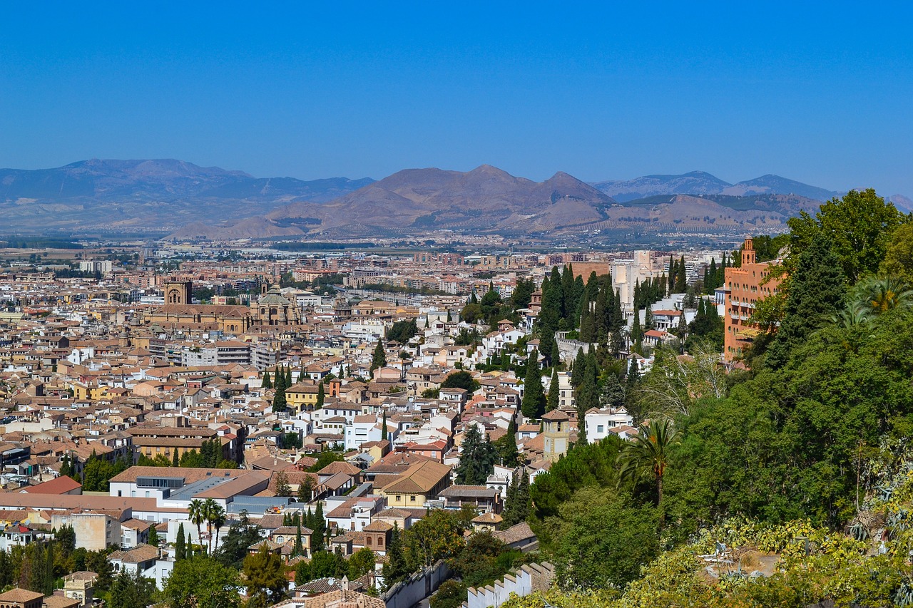 Granada, Ispanija, Miesto Panorama, Miestas, Keliauti, Kelionė, Nemokamos Nuotraukos,  Nemokama Licenzija