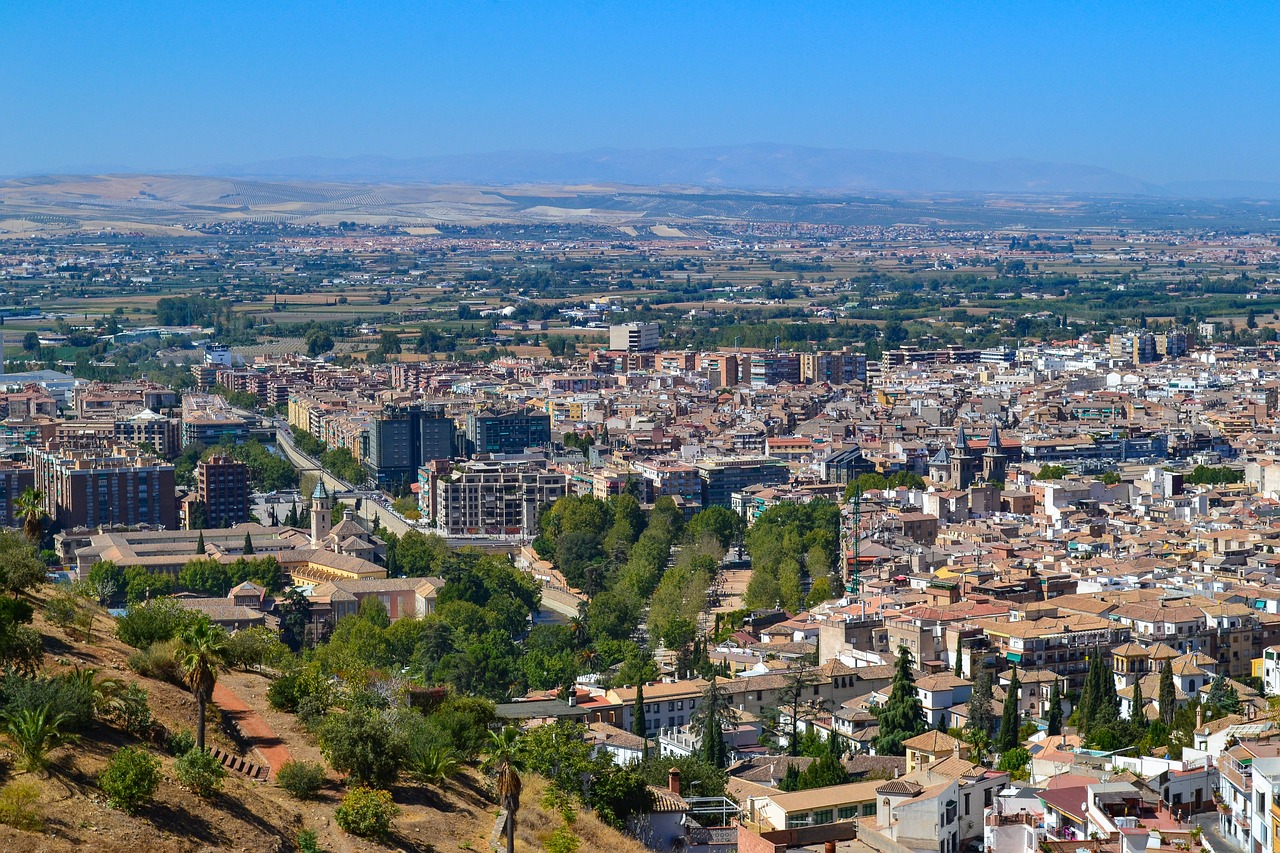 Granada, Ispanija, Miesto Panorama, Miestas, Keliauti, Kelionė, Nemokamos Nuotraukos,  Nemokama Licenzija