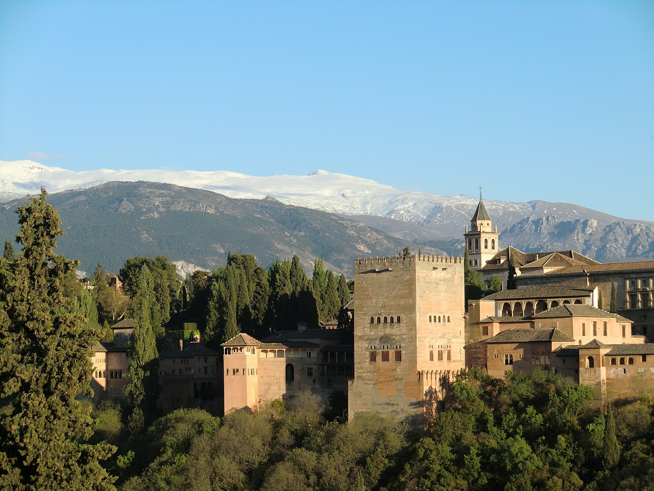 Granada, Ispanija, Architektūra, Andalūzija, Pastatas, Europa, Alhambra, Kelionė, Ispanų, Turizmas