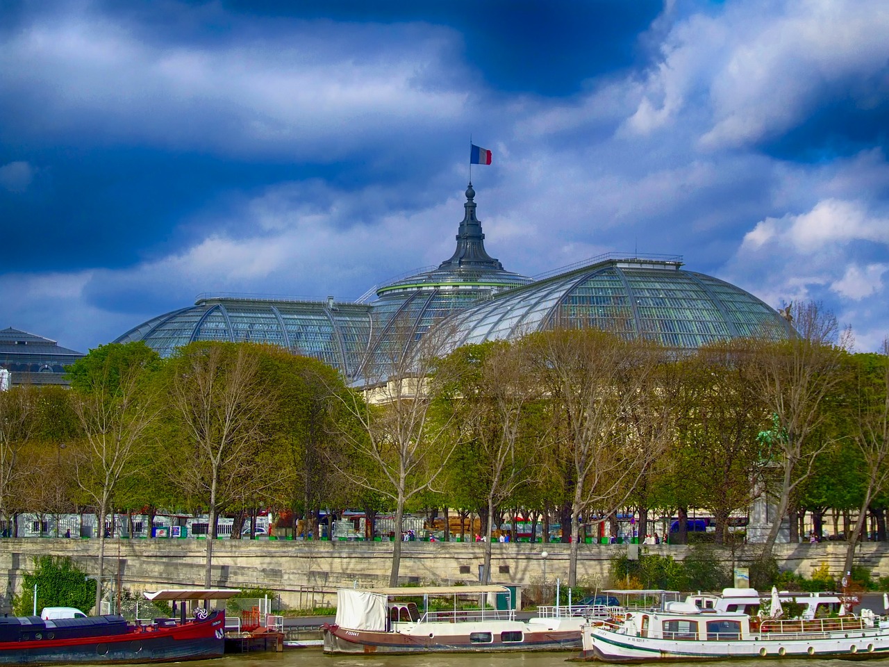 Didysis Palais, Paris, France, Miestas, Miestai, Miesto, Architektūra, Upė, Kanalas, Vanduo