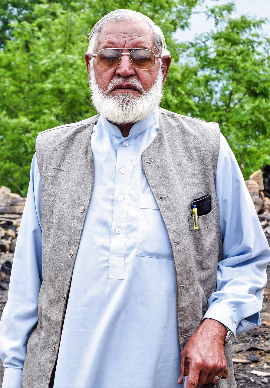 Seneliai,  Senas Vyras,  Pakistane,  Barzda, Nemokamos Nuotraukos,  Nemokama Licenzija