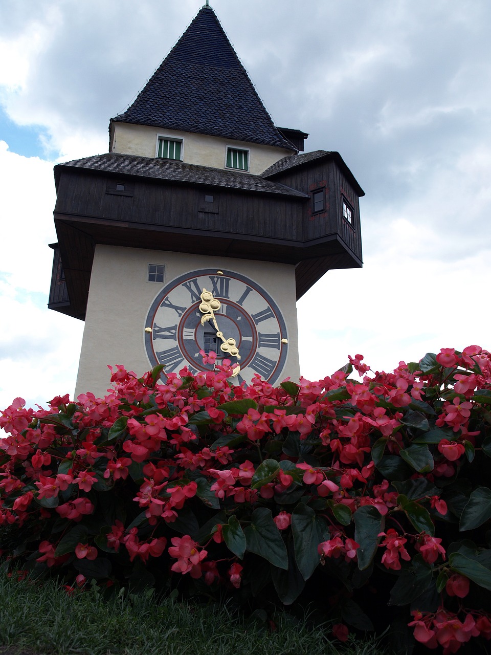 Graz, Austria, Architektūra, Schlossberg, Bokštas, Gėlės, Styria, Nemokamos Nuotraukos,  Nemokama Licenzija