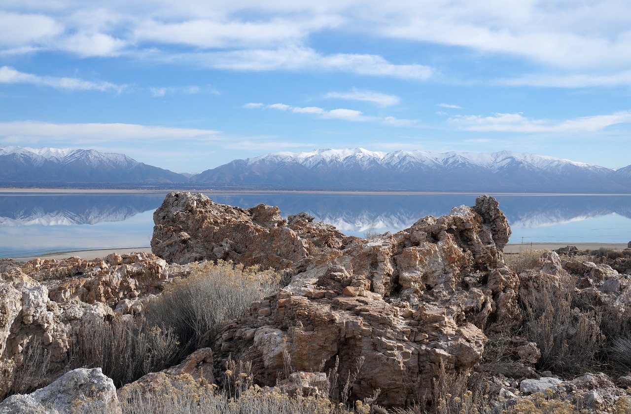 Puikus Druskos Ežeras, Antilopės Sala, Utah, Jungtinės Valstijos, Nemokamos Nuotraukos,  Nemokama Licenzija