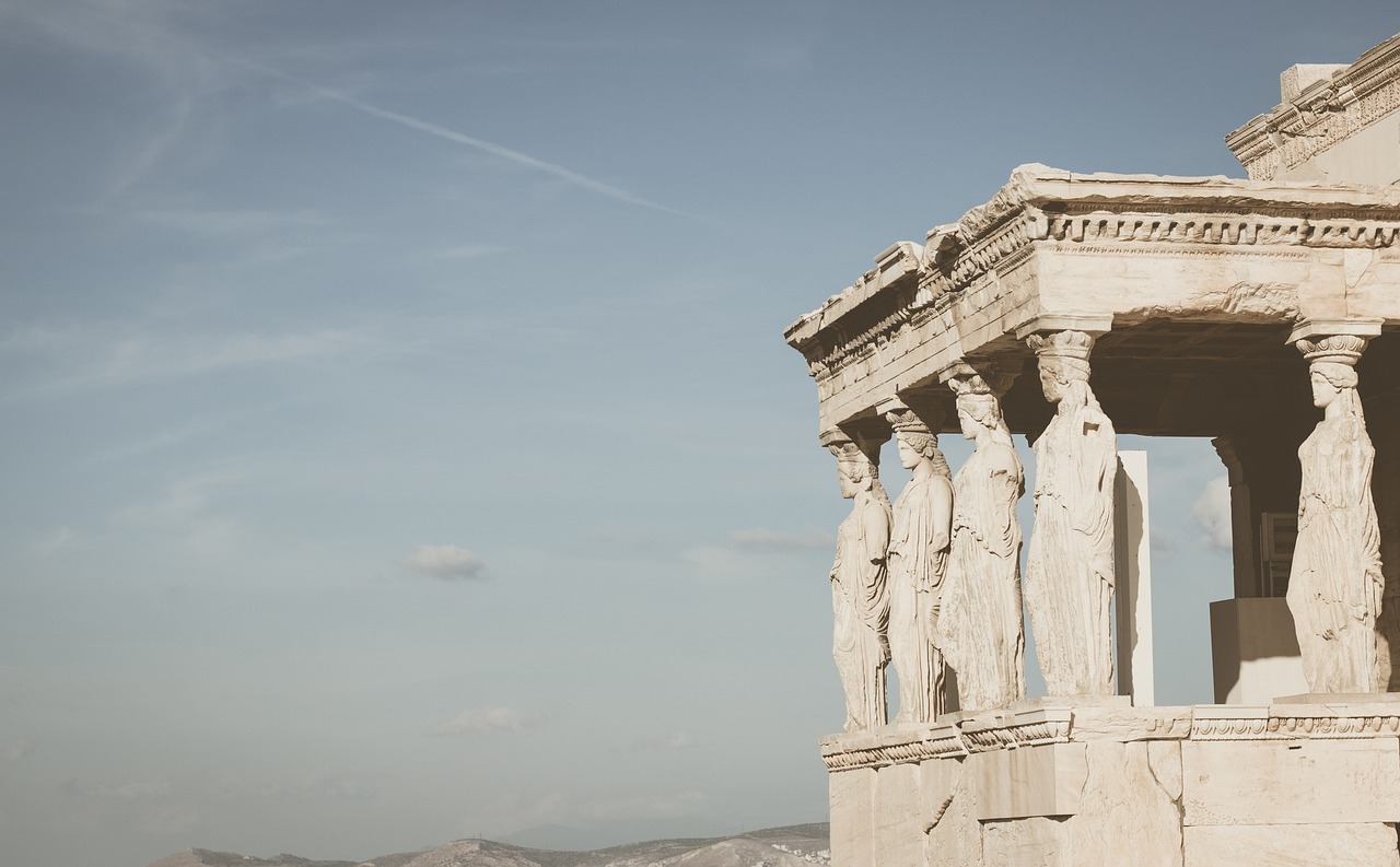 Graikija, Kelionė, Statula, Atėnas, Turizmas, Viduržemio Jūros, Europa, Dangus, Graikų Kalba, Turistinis