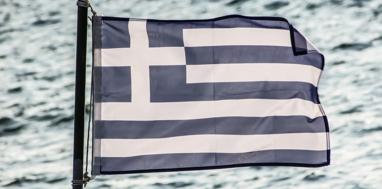 Graikija, Vėliava, Simbolis, Tauta, Šalis, Graikų Kalba, Nemokamos Nuotraukos,  Nemokama Licenzija