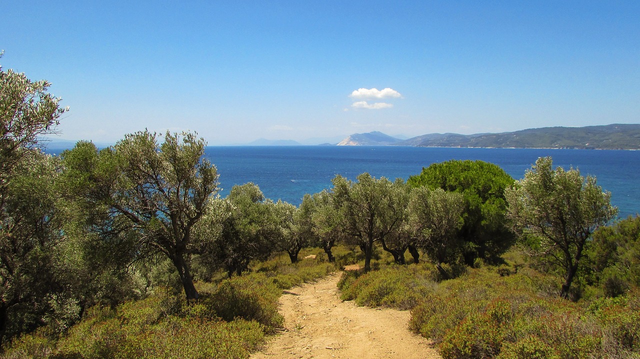 Graikija, Slidinėjimas, Gamta, Kelias, Sala, Kelionė, Sporadai, Viduržemio Jūros, Vasara, Aegean