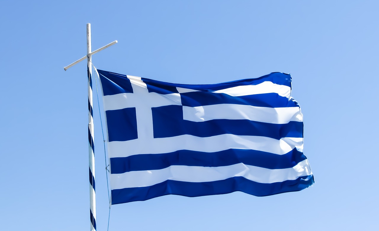 Graikija, Šalis, Tauta, Graikų Kalba, Vėliava, Plaukiojantys, Europa, Vėjas, Nemokamos Nuotraukos,  Nemokama Licenzija