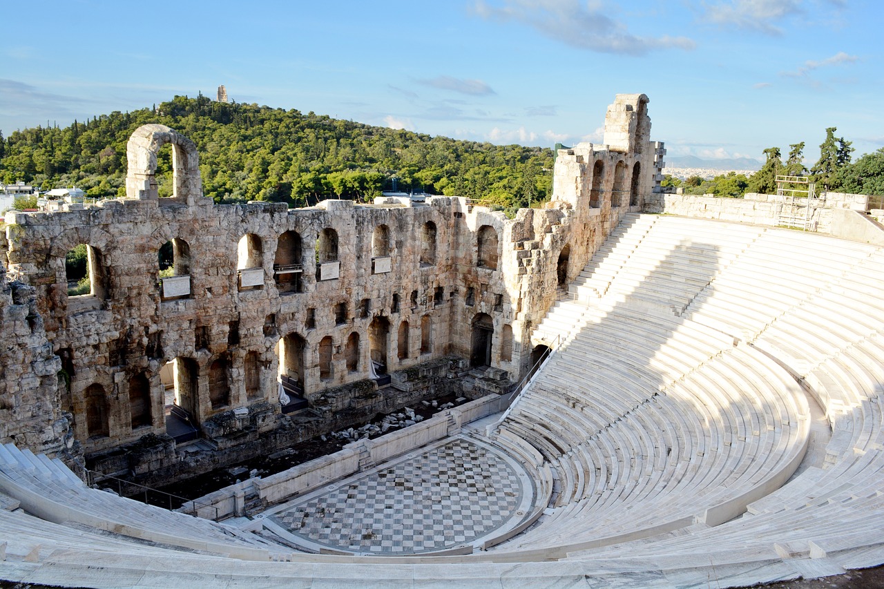Graikija, Atėnas, Partenonas, Akropolis, Teatras, Istorija, Senovinis, Dionizmo Teatras, Dionizo Teatras, Herodo Teatras
