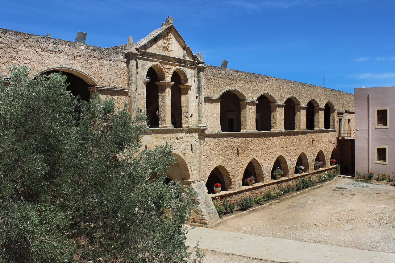 Graikija, Crete, Arkados Vienuolynas, Nemokamos Nuotraukos,  Nemokama Licenzija