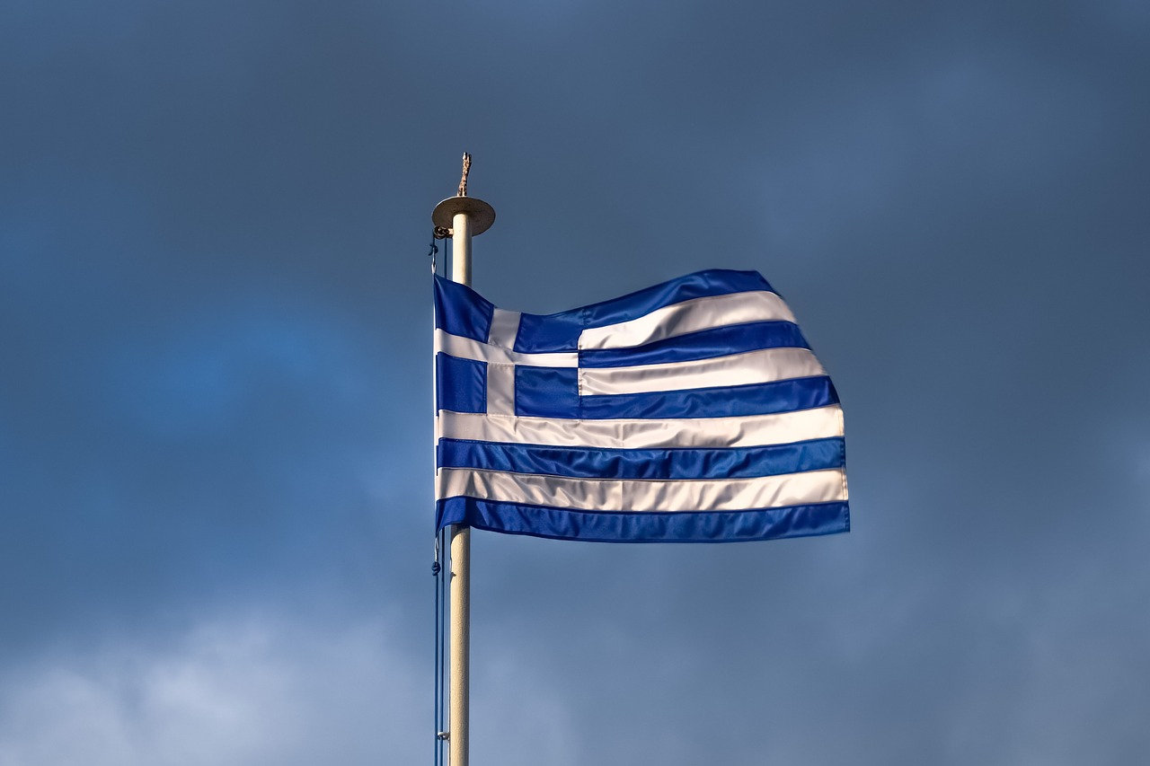Graikija, Krizė, Graikų Vėliava, Tauta, Europa, Šalis, Simbolis, Graikijos Krizė, Greksitas, Nemokamos Nuotraukos