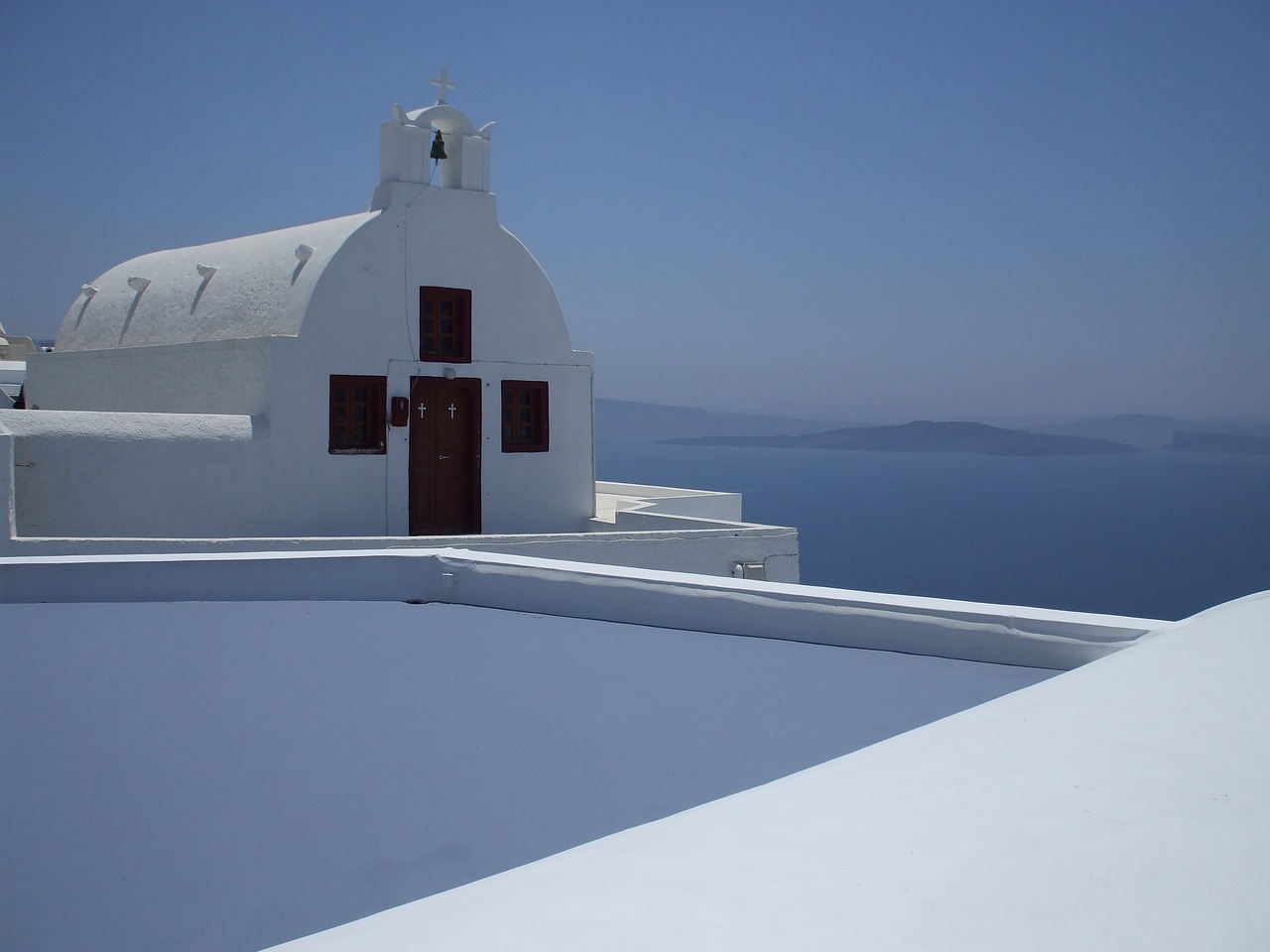 Graikija, Santorini, Sala, Bažnyčia, Jūra, Nemokamos Nuotraukos,  Nemokama Licenzija