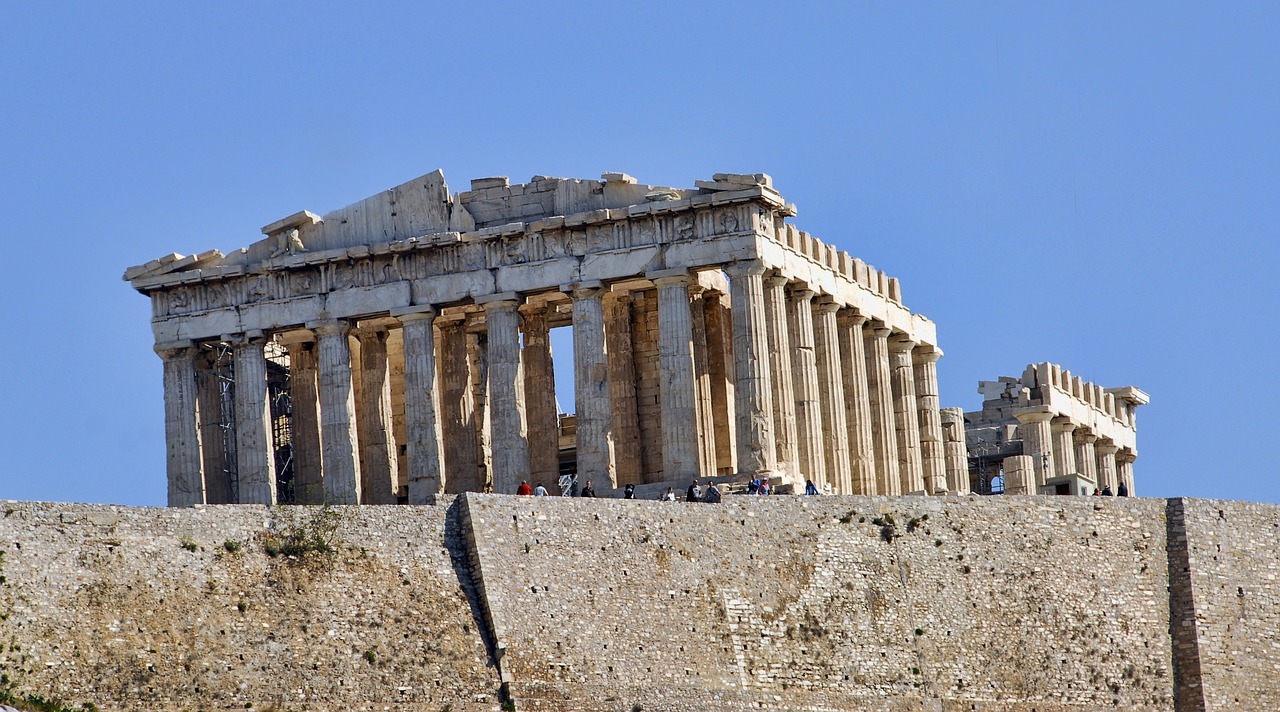Graikija, Partenonas, Akropolis, Atėnas, Senovės, Architektūra, Šventykla, Orientyras, Senovinis, Žinomas