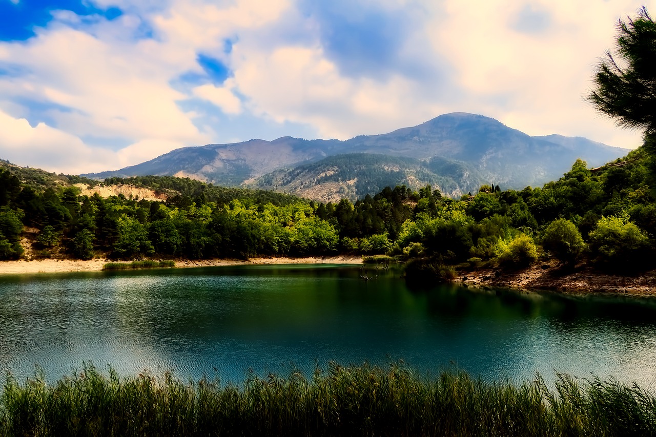 Graikija, Ežeras, Vanduo, Apmąstymai, Kraštovaizdis, Gamta, Lauke, Šalis, Kaimas, Miškas