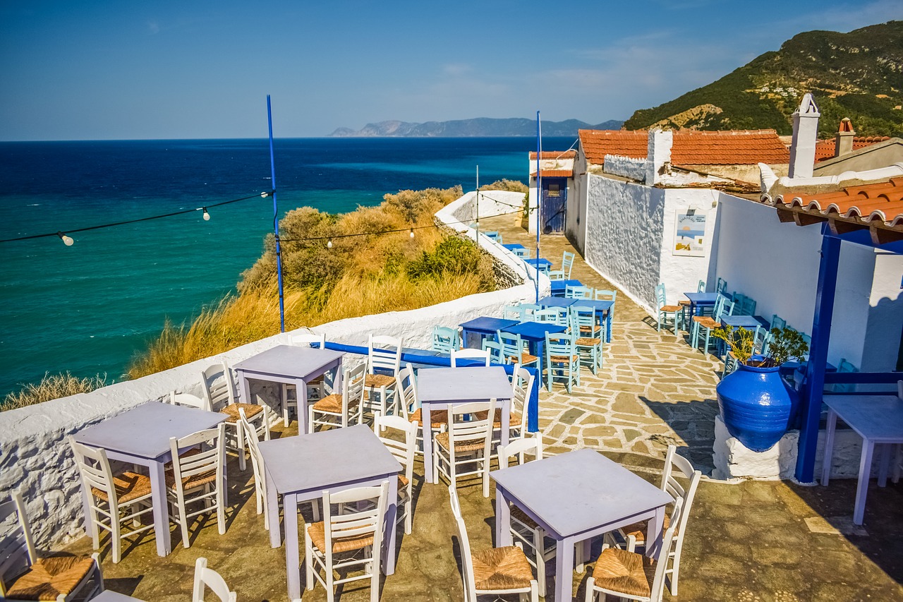 Graikija, Skopelos, Sala, Graikų Kalba, Sporadai, Viduržemio Jūros, Aegean, Miestas, Chora, Tavern