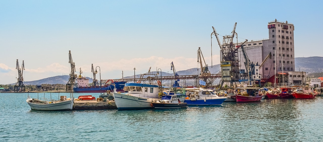 Graikija, Volos, Uostas, Uostas, Valtys, Kranai, Nemokamos Nuotraukos,  Nemokama Licenzija