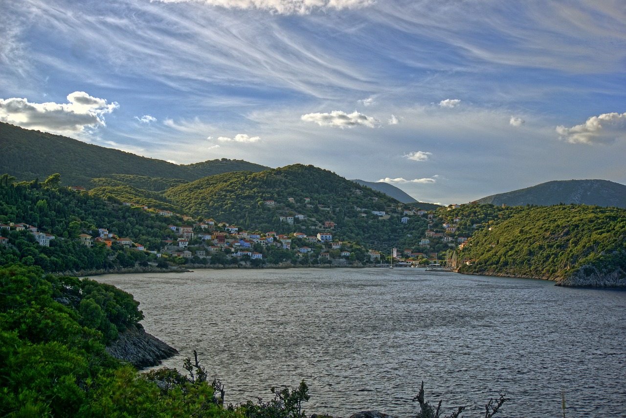 Graikija, Sala, Viduržemio Jūros, Graikų Sala, Balti Namai, Vaizdas, Užsakytas, Uostas, Dangus, Nemokamos Nuotraukos