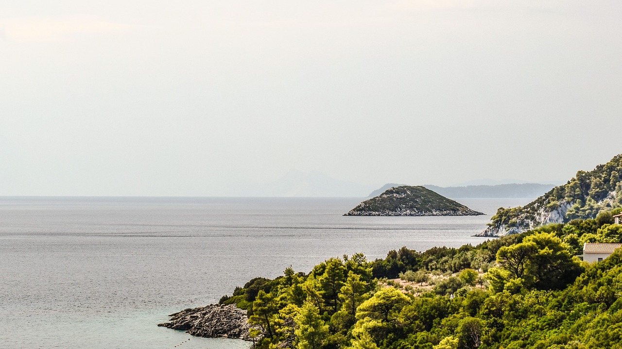 Graikija, Skopelos, Pakrantė, Kraštovaizdis, Sala, Graikų Kalba, Viduržemio Jūros, Sporadai, Aegean, Rytas