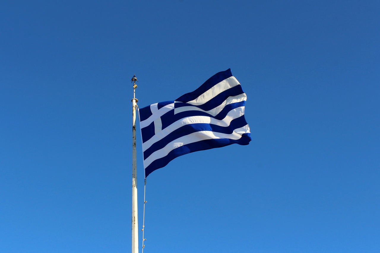 Graikija, Graikijos Vėliava, Akropolio Vėliava, Nemokamos Nuotraukos,  Nemokama Licenzija