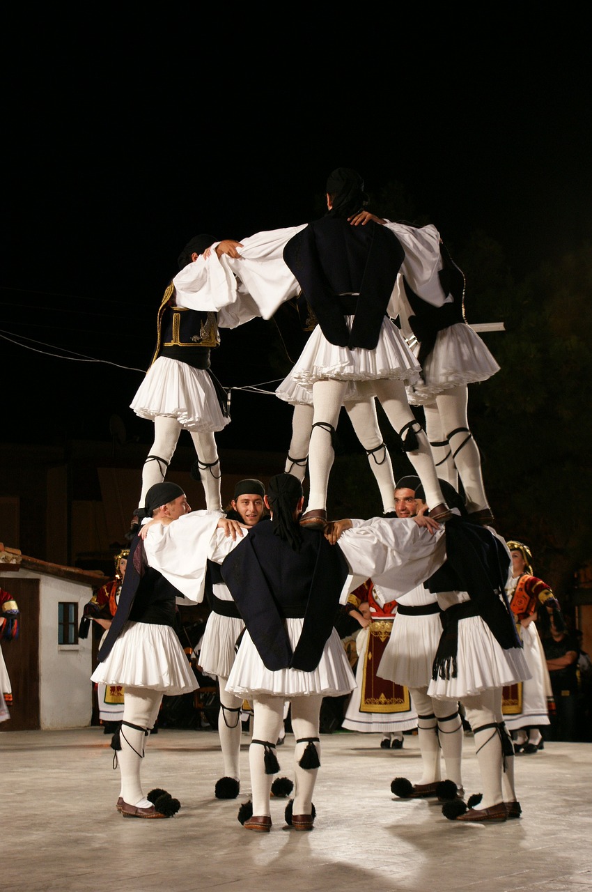 Graikija, Liaudies, Šokis, Graikų Kalba, Tradicija, Tradicinis, Šokiai, Spektaklis, Šokėja, Kostiumas
