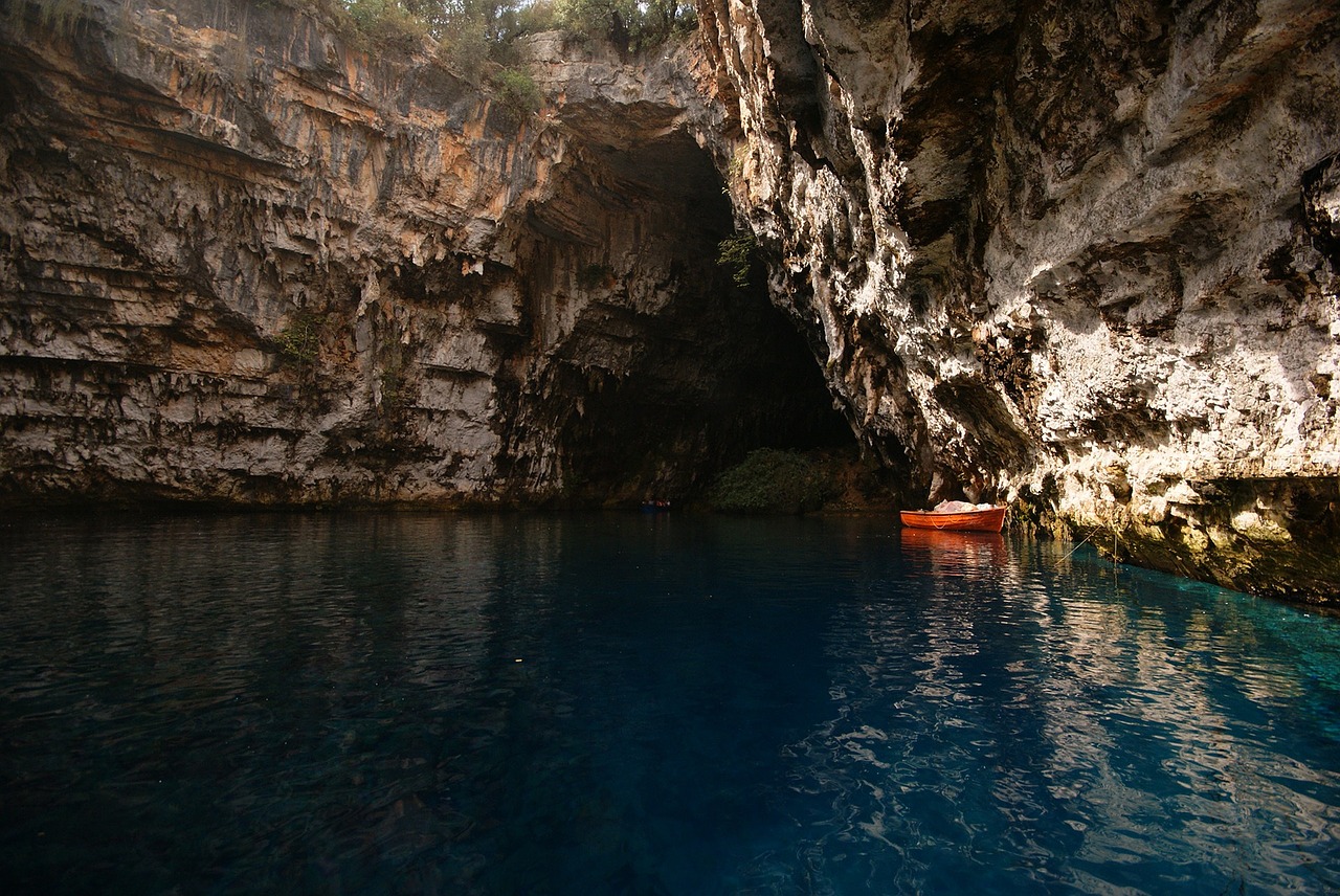 Graikija, Kefalonia, Melissani Ežeras, Nemokamos Nuotraukos,  Nemokama Licenzija