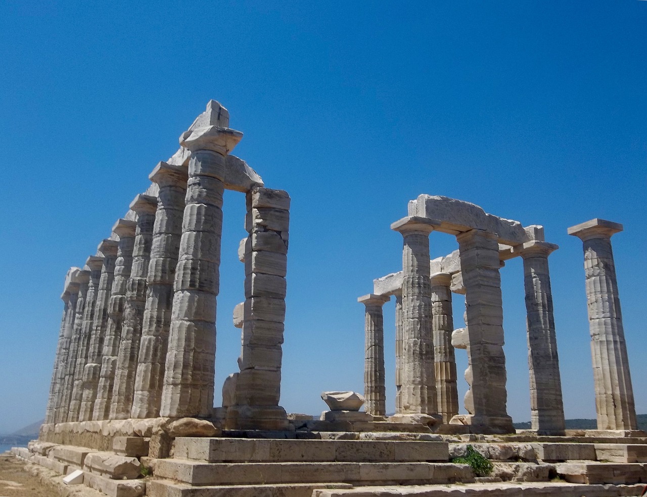 Graikija, Cape Sounion, Šventykla Poseidomas, Nemokamos Nuotraukos,  Nemokama Licenzija