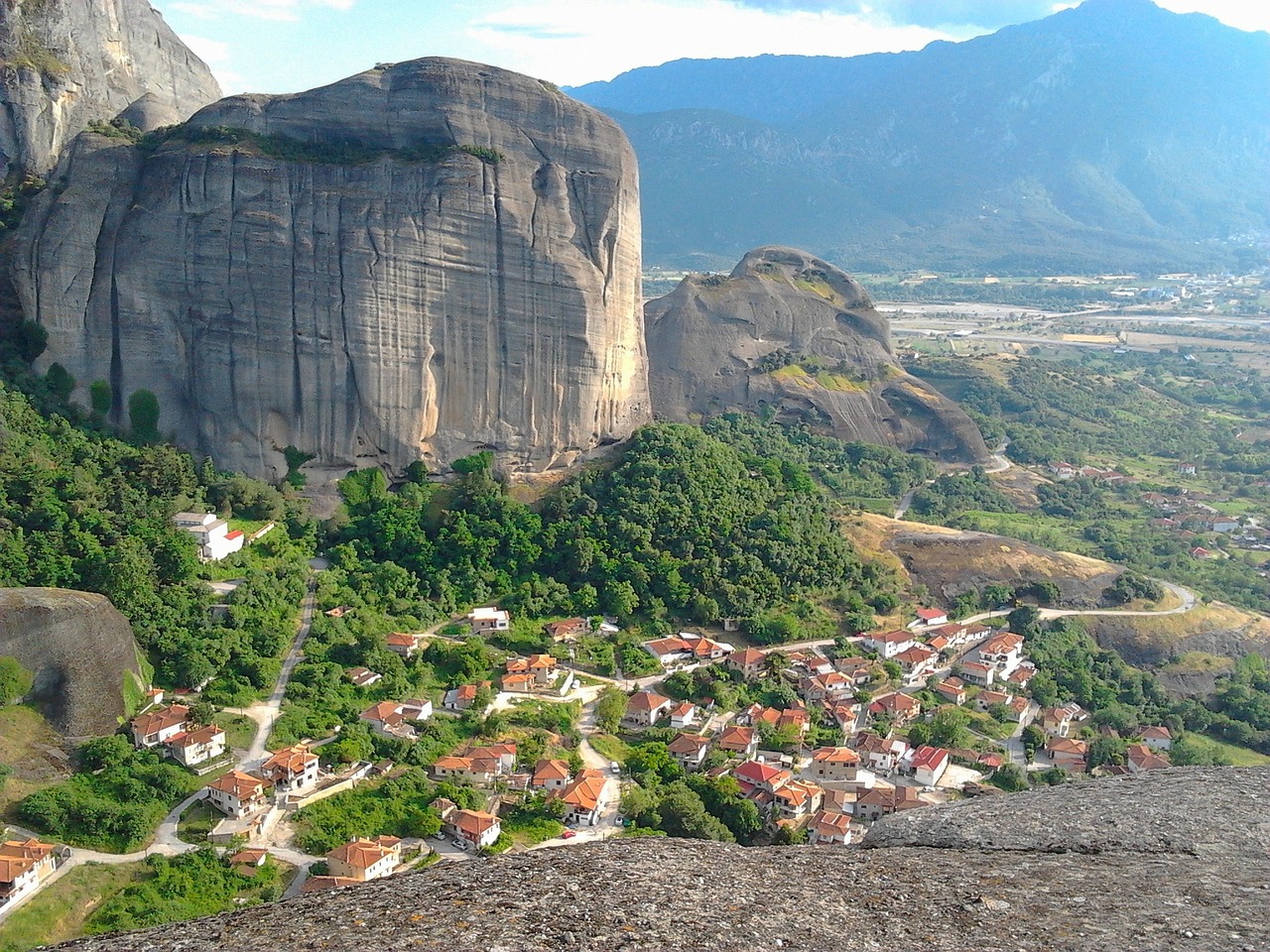 Graikija, Kraštovaizdis, Vaizdingas, Kalnai, Miškas, Medžiai, Miškai, Dangus, Debesys, Namai