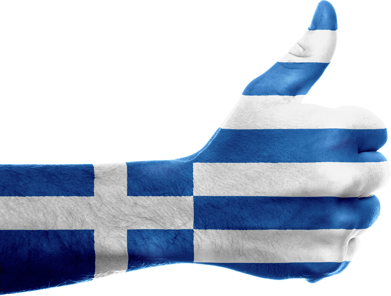 Graikija, Vėliava, Ranka, Nacionalinis, Pirštai, Patriotinis, Patriotizmas, Graikų Kalba, Europietis, Gestas