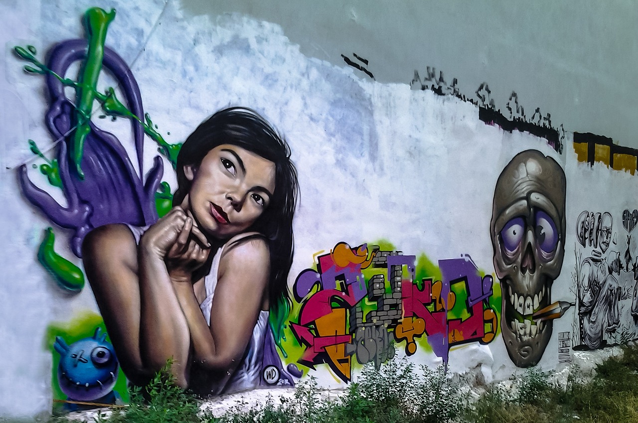 Grafiti, Graikija, Salonikai, Björk, Siena, Nemokamos Nuotraukos,  Nemokama Licenzija