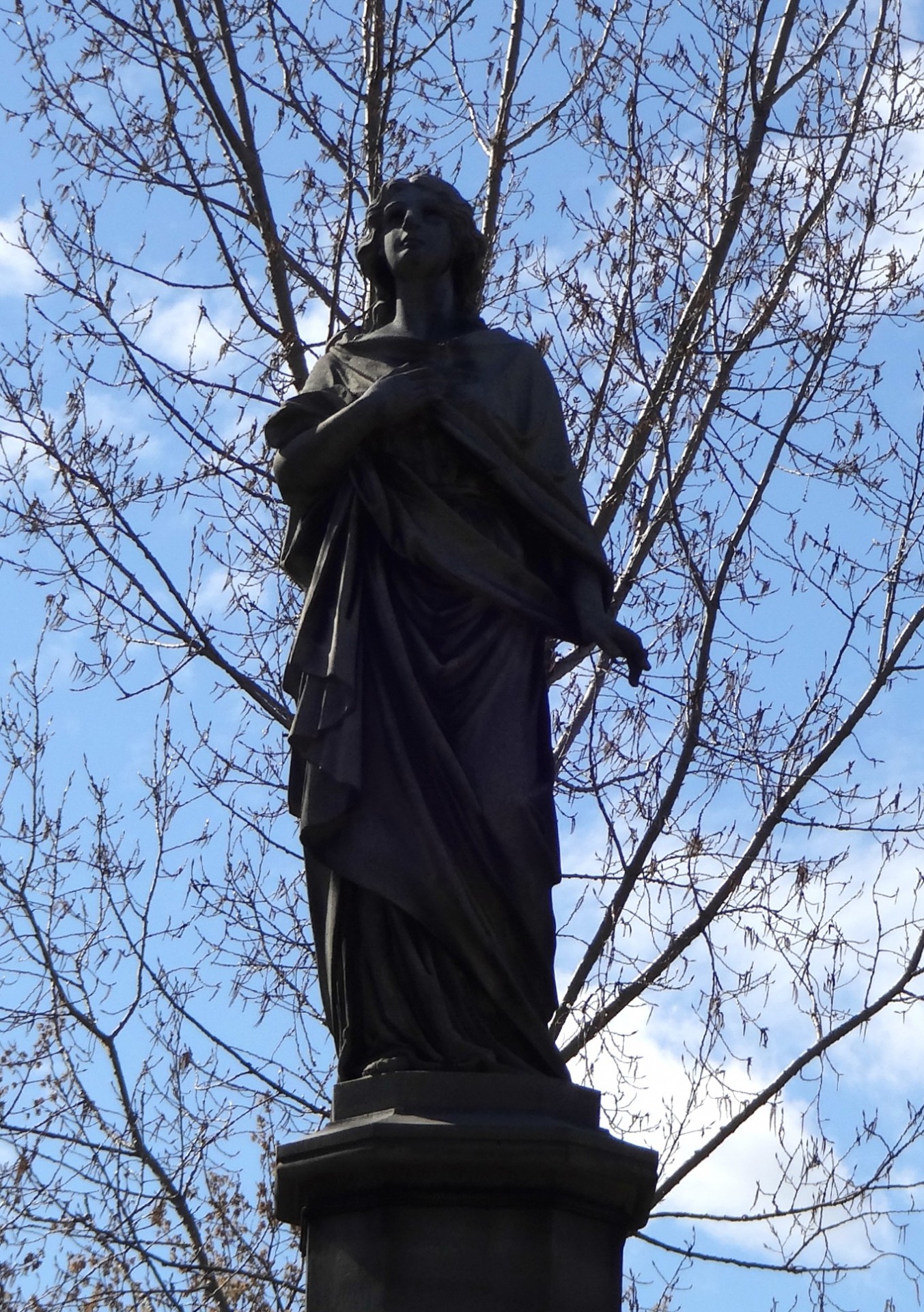 Moteris,  Statula,  Skulptūra,  Menas,  Kapinės,  Kapinės,  Kapinės,  Victorian & Nbsp,  Era,  Mėlynas & Nbsp