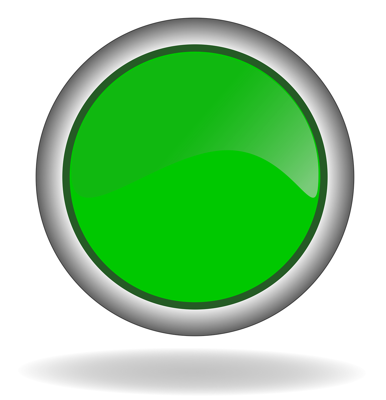 Žalias, Žalias Mygtukas, Mygtukas, Internetas, Internetas, 3D, Blizgus, Blizgantis, Piktograma, Interneto Svetainė