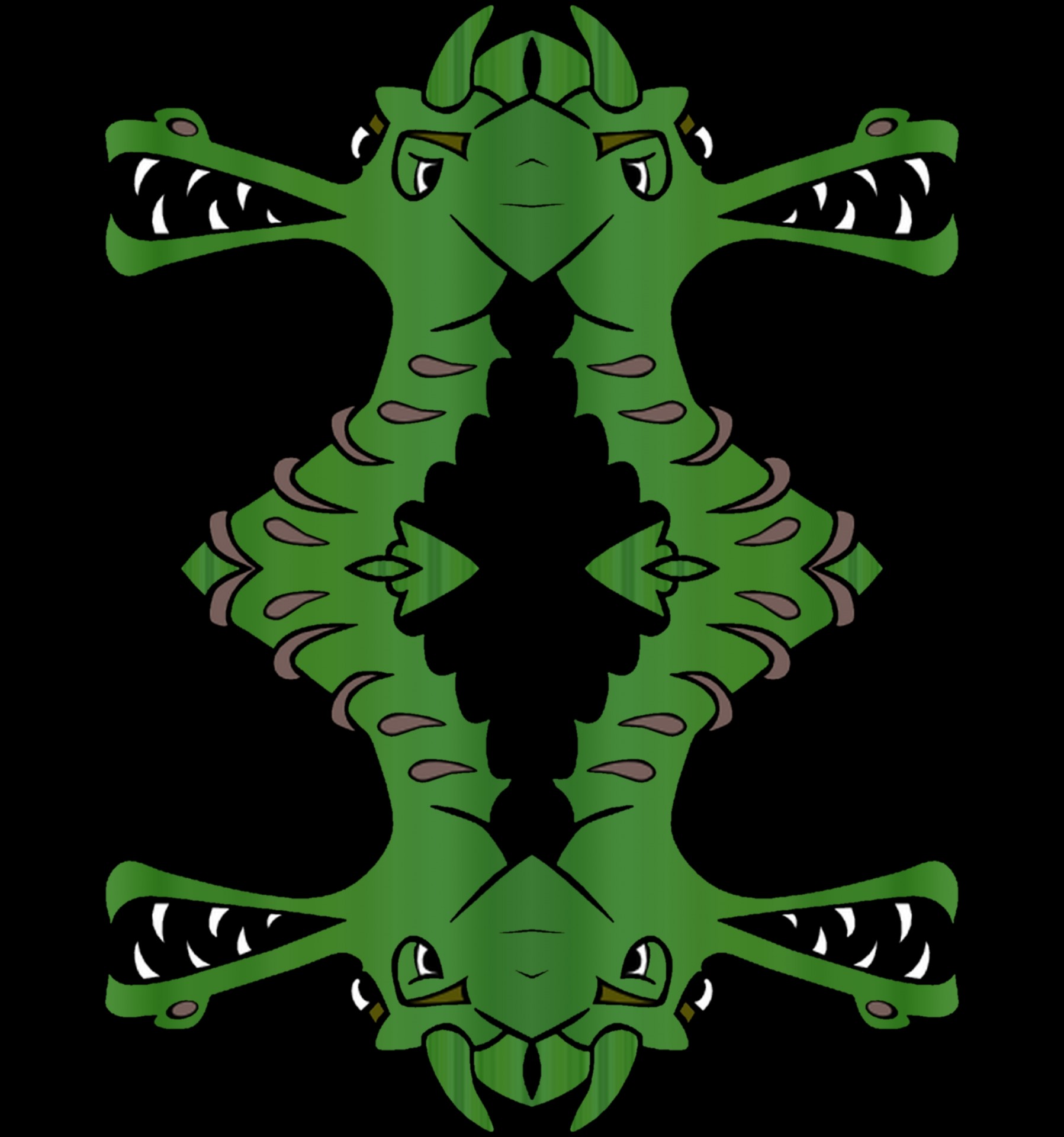 Žalias,  Krokodilas,  Veidrodis,  Dažymas,  Simetriškas,  Žalia Krokodilas, Nemokamos Nuotraukos,  Nemokama Licenzija